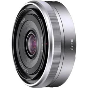 Sony E 16mm f/2.8 (Sony E, APS-C / DX), Objektiv, Silber