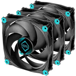 Iceberg Thermal IceGALE Silent PWM-120mm (120 mm, 3x), PC Lüfter, Schw...