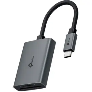 TP-Link UA430C (USB-C 3.0), Speicherkartenlesegerät, Grau, Silber
