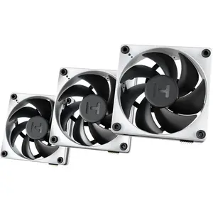 Hyte THICC FP12 120MM PWM FAN 3PK (120 mm, 3x), PC Lüfter, Weiss, Schwarz