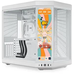 HYTE PC Gehäuse Y70 Infinite mit Touch Schnee-Weiß