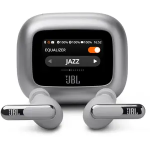 JBL Live Beam 3 kabelloser In-Ear Kopfhörer silber