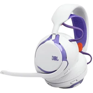 JBL Quantum 650 Wireless Over-Ear-Gaming-Headset, weiss/violett