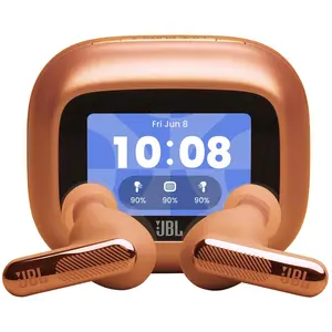 JBL Live Beam 4, Kabellose Noise-Cancelling-Ohrhörer, Orange