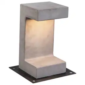 LED-Sockelleuchte E191 aus Beton, Höhe 30 cm