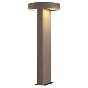 LED-Wegeleuchte E384, 2-flammig, Beton, Höhe 70 cm