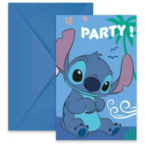 Procos, Grusskarte + Briefpapier, Stitch (6 Stk.) günstig