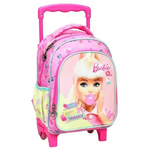 Barbie Happy Thoughts rollender Kindergarten-Rucksack, Tasche 30 cm