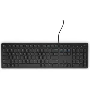 DELL KB216, Standard, Verkabelt, USB, QWERTY, Schwarz