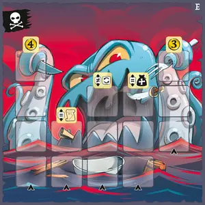Asmodee Captain Flip: In the Jaws of the Kraken, Brettspiel