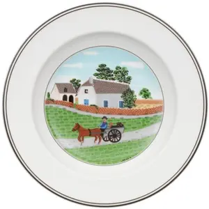 Villeroy & Boch Suppenteller Bauer Design Naif, Teller, Mehrfarbig