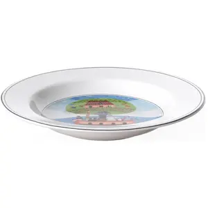 Villeroy & Boch Suppenteller Arche Noah Design Naif, Teller, Mehrfarbig