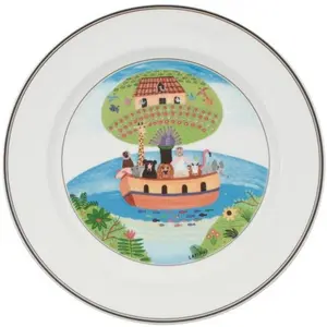 Villeroy & Boch Speiseteller Arche Noah Design Naif, Teller, Mehrfarbig