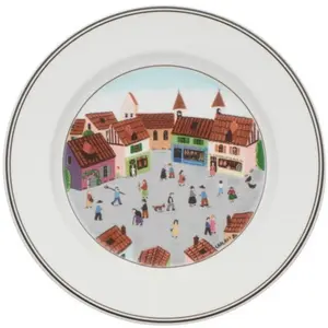 Villeroy & Boch Frühstücksteller Dorf Design Naif, Teller, Weiss