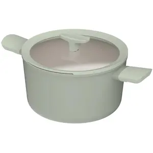 BergHOFF 3950453, 5,5 l, Grün, Aluminium, Glas, Silikon, CeraGreen, Keramik, Elektro, Gas, Halogen, Induktion, Grün günstig