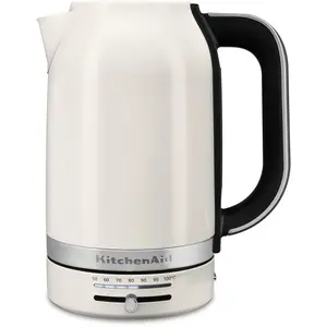 KitchenAid 5KEK1701EPL, 1,7 l, 2400 W, Schwarz, Edelstahl, Weiß, Metal...