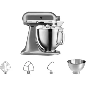 KitchenAid 5KSM185PSEMS Medaillon Silber