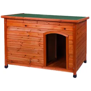 Hundehütte Duvoplus Woodland Balton 1 Classic Braun 85x58x58 cm günstig