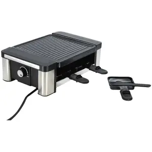 Fritel RACLETTE GRILL RG2130, Racletteofen, Schwarz, Silber