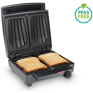 Fritel SANDWICH MAKER SW1451, Kontaktgrill, Schwarz