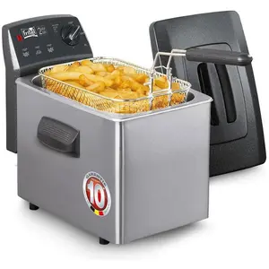Fritel Turbo SF 4350 Fritteuse, Edelstahlgehäuse, 2800 Watt, herausneh...