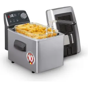 Fritel Turbo SF4170 Friteuse, Fritteuse, Schwarz, Silber