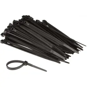 Perel Velleman, Kabelbinder, NYLON-KABELBINDER-SET - 4.6 mm x 120 mm - SCHWARZ (100-tlg.) (Klettkabelbinder, 120 mm, 100 Stk.) günstig