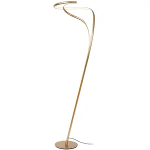 Lucide SARDANA Stehlampe Ø 44 cm LED, dimmbar 1x28W, 2700K matt gold/Messing | Premium günstig