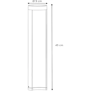 LED-Sockelleuchte Combo in Zylinderform, 45 cm