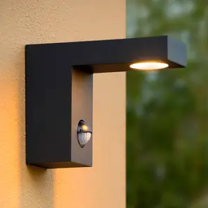 LED-Außenwandleuchte Texas mit Bewegungsmelder