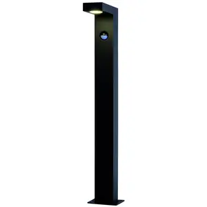 Lucide Außenleuchte LED warmweiß mit Bewegungssensor Anthrazit 60 cm I...