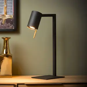 Lucide Schreibtischlampe Lesley, schwarz, Höhe 50 cm, Metall günstig