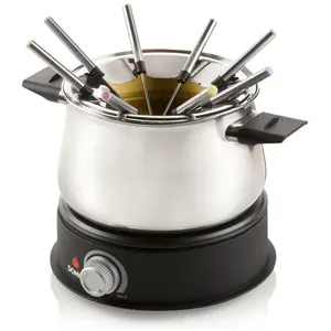 Domo elektrisches Fondue DO706F, Fondue Set, Silber günstig