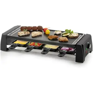 Domo Steingrill Raclette DO9189G, Racletteofen, Schwarz günstig