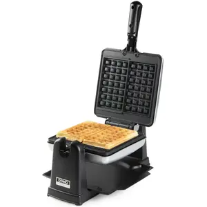Domo DO9272W, Waffeleisen, Schwarz, Silber