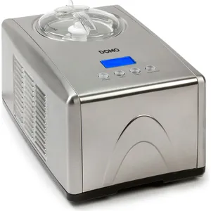 Domo DO9066I, Kompressor Eismaschine, 1,5 l, 1 Becken, Edelstahl, 60 m... günstig