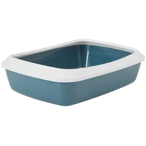 Nobby Katzentoilette Katzentoilette mit Rand Iriz grau-blau günstig