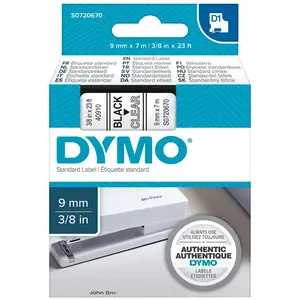 Dymo D1-etiketten 40910 Klebeband 9 Mm