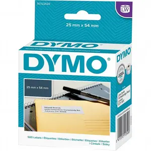 Dymo Große Rücksendeetiketten Etikett 54x25 Mm 500 Einheiten günstig