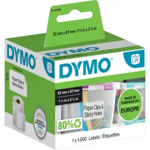DYMO Ablösbare Etiketten 32 x 57 mm 1.000 Stück günstig