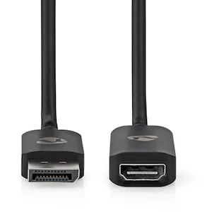 Nedis 0,2 m Displayport-Stecker- HDMi Ausgang, 8K@30Hz | Vernickelt | Gerade | 0.20 m | Rund | TPE | PVC | Schwarz | Umschlag günstig