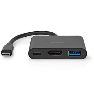 Nedis USB Multi-Port-Adapter USB 3.2 Gen 1 - USB-C  Stecker, HDMI  Aus...
