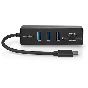 Nedis USB-Hub 1x USB-C  3x USB A Buchse - 5-Port port(s), USB 3.2 Gen ...
