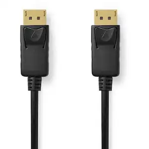 Nedis Displayport-Kabel | DisplayPort Stecker | DisplayPort - 8K@60Hz | Vernickelt | 3.00 m | Rund | PVC | Schwarz | Box günstig