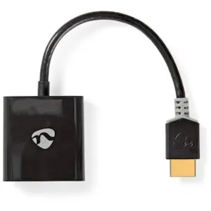 Nedis HDMI -Kabel | HDMI Stecker | VGA Buchse / 3.5 mm Buchse | 1080p | Vergoldet | 0.20 m | Gerade | PVC | Anthrazit | Verpackung mit Sichtfenster günstig