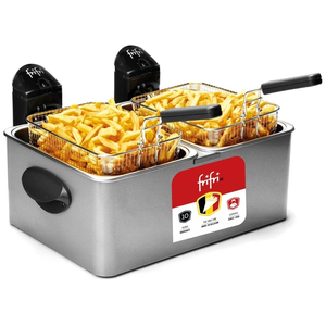 Frifri 1968, 7 l, 2 kg, Doppel, Schwarz, Silber, 3200 W, 490 mm