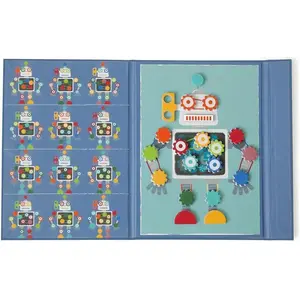 Magnetspiel Roboter-Design mit 12 Vorlagen für fantasievolle Kinder ab...