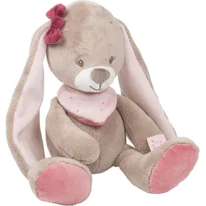 Nattou Kuscheltier, 30 x 17 x 9 cm, Rosa/ Beige, 987004
