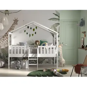 Vipack Hausbett Dallas mit Leiter, Liegefläche 90 x 200 cm, inkl. Roll... günstig