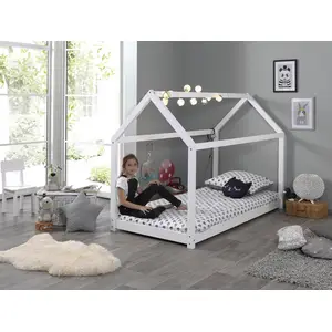 Vipack Hausbett Liegefläche 90 x 200 cm weiß günstig